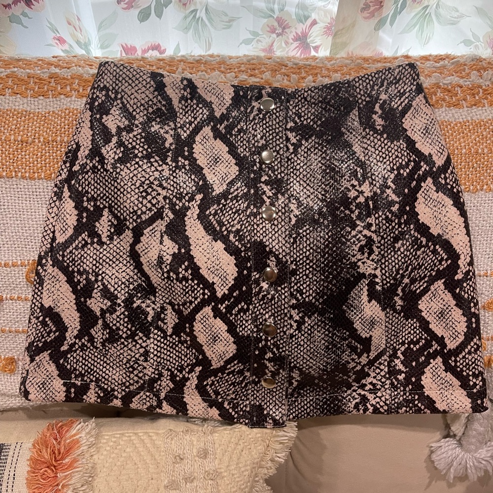 Urban Outfitters Snake Mini Skirt